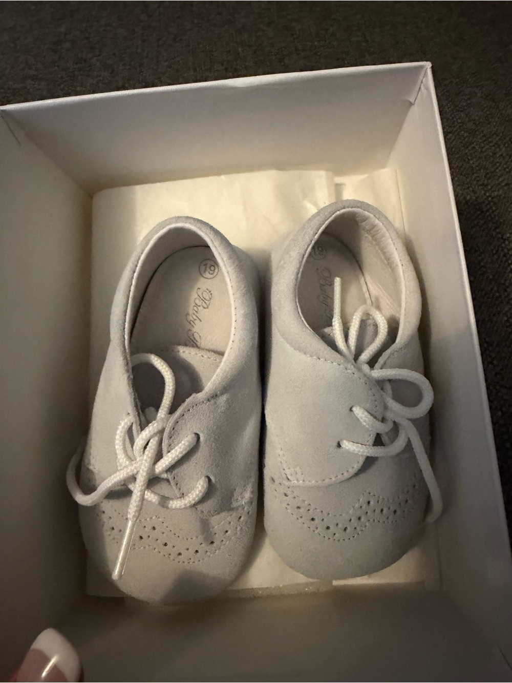 Baby Beau & Belle Grey Baby Shoes Oxfords 19
